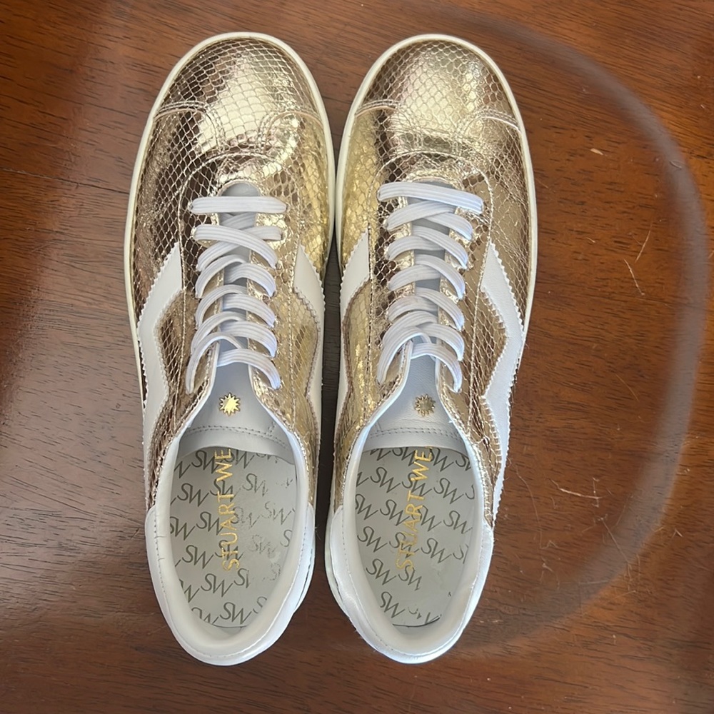 GOLD Stuart Weitzman Daryl Shoes